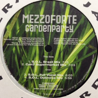 画像1: Mezzoforte - Gardenparty (12'')