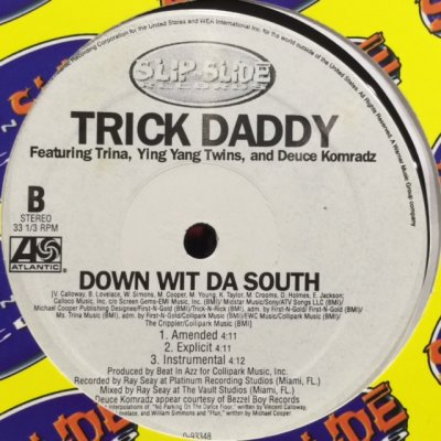 画像1: Trick Daddy feat. Trina, Ying Yang Twins & Deuce Komradz - Down Wit Da South (12'')