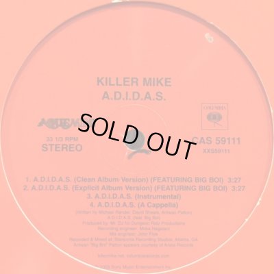 画像1: Killer Mike - A.D.I.D.A.S. (12'')