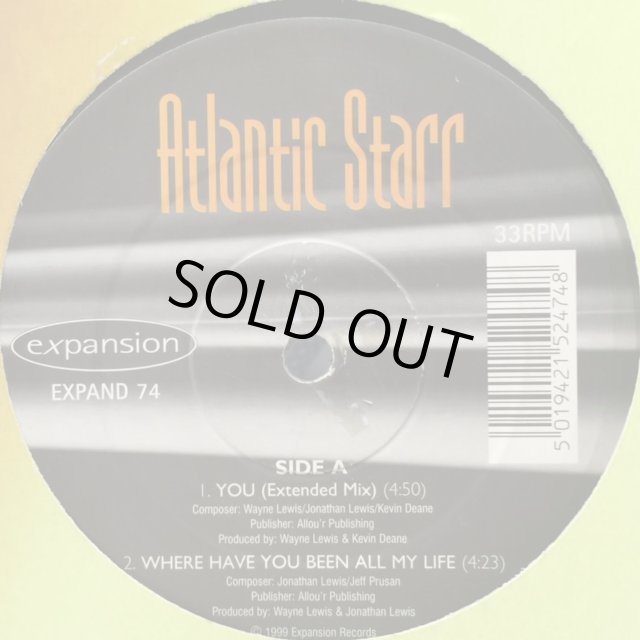 ■■Atlantic Starr / YOU 12” レコード■■ Atlantic Starr - You (12'') - FATMAN RECORDS