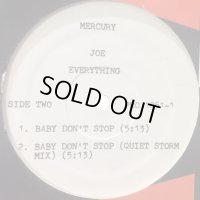 Joe - The One For Me (b/w Baby Don't Stop) (12'') (US Promo Only inc. Baby Don's Stop !!)