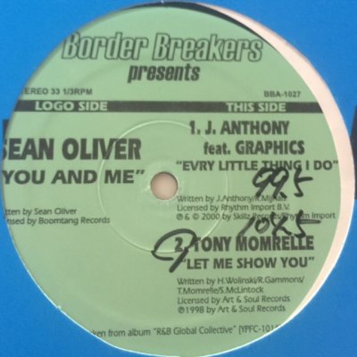 画像1: Sean Oliver - You And Me (b/w J. Anthomy - Every Little Thing I Do & Tony Momrelle - Let Me Show You) (12'')
