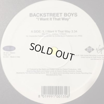 画像1: Backstreet Boys - I Want It That Way (12'')