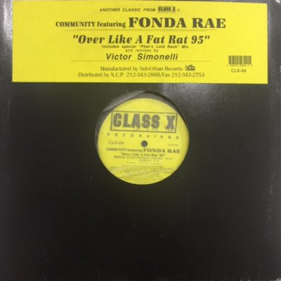 画像1: Community feat. Fonda Rae - Over Like A Fat Rat '95 (12'') (1st Press !!!)