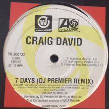 他の写真1: Craig David - 7 Days (DJ Premier Remix) (12'')