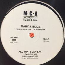 他の写真1: Mary J. Blige - All That I Can Say (12'')