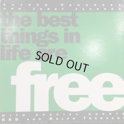 画像1: Luther Vandross & Janet Jackson With Special Guests BBD & Ralph Tresvant - The Best Things In Life Are Free (12'')