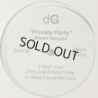 dG - Private Party (Album Sampler) (inc. Real Love) (12'') (EP)