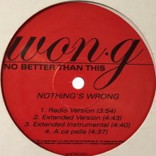 他の写真1: Won-G - Nothing's Wrong (12'')