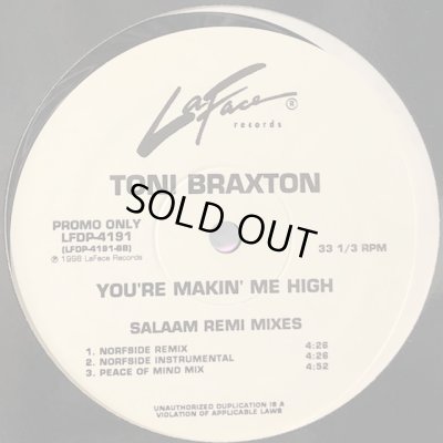 画像1: Toni Braxton - You're Makin' Me High (Salaam Remi Mixes) (12'')