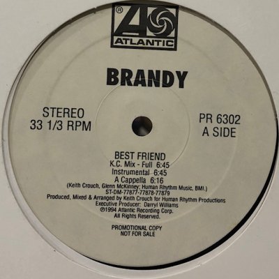 画像1: Brandy - Best Friend (K.C. Mix) (12'')