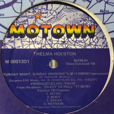 画像1: Thelma Houston - Saturday Night, Sunday Morning (12'')