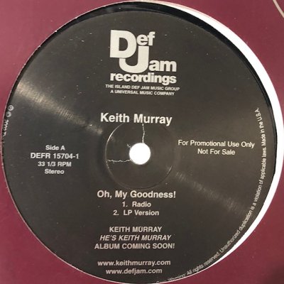 画像1: Keith Murray - Oh, My Goodness! (12'')