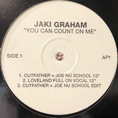 画像1: Jaki Graham - You Can Count On Me (Cutfather + Joe Nu School 12'' Mix, Cutfather + Joe Nu Club Mix) (12'')