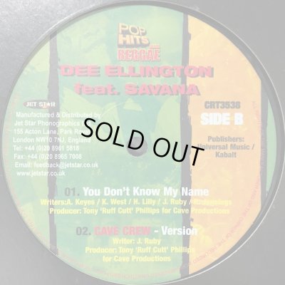 画像1: Dee Ellington feat. Savana - You Don't Know My Name (a/w Hey Ya) (12'')