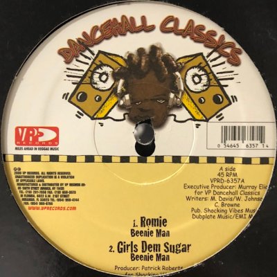画像1: Beenie Man - Girls Dem Sugar (a/w Romie) (12'')