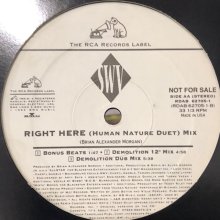 他の写真1: SWV - Right Here (Human Nature Duet) (Demolition 12" Mix) (12'')