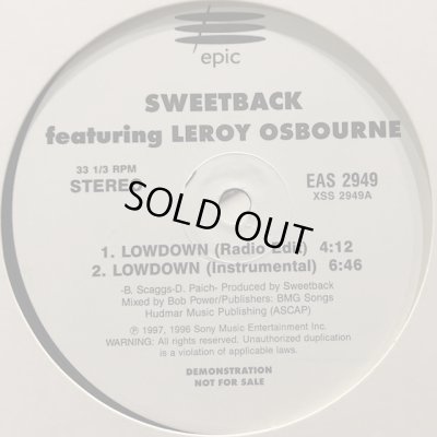画像1: Sweetback feat. Leroy Osbourne - Lowdown (12'')
