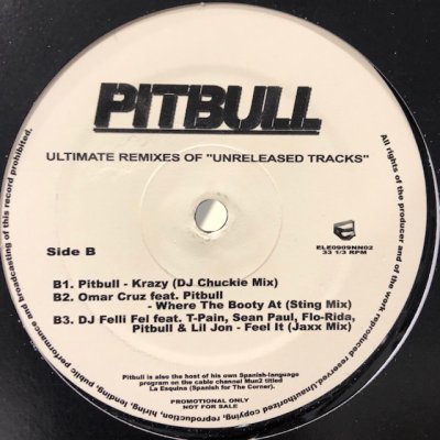 画像1: Pitbull - Ultimate Remixes Of ''Unreleased Tracks'' (inc. Hotel Room Service Final Mix 2009 etc...) (12'')