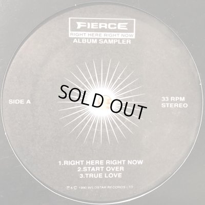 画像1: Fierce - Right Here Right Now Album Sampler (inc. Start Over, Right Here Right Now etc...) (12'')