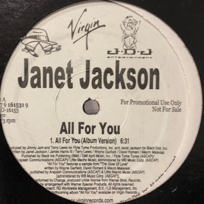 画像1: Janet Jackson - All For You (12'')