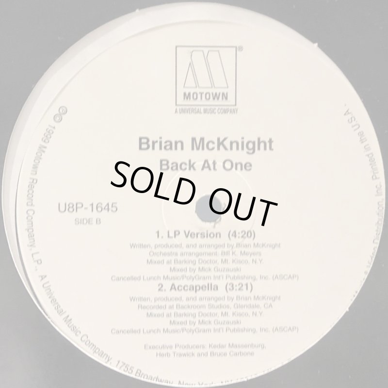 Brian McKnight - Back At One (12'') - FATMAN RECORDS