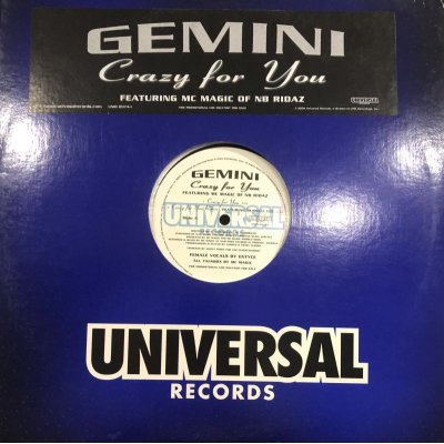 画像1: Gemini feat. MC Magic of NB Ridaz - Crazy For You (12'')