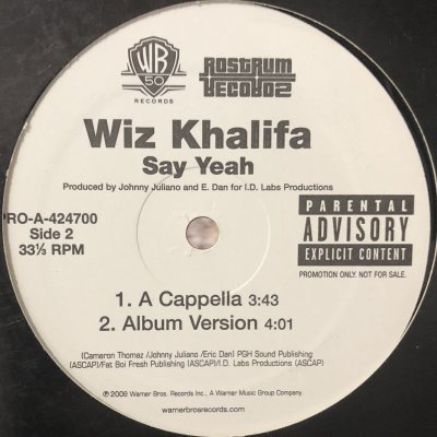 画像1: Wiz Khalifa - Say Yeah (12'')