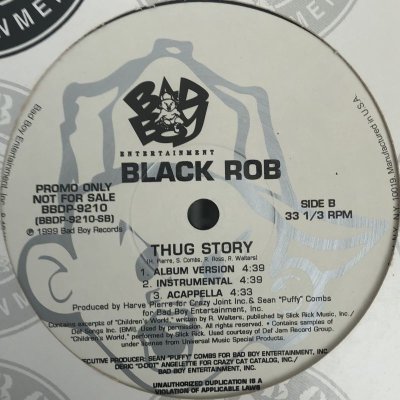 画像1: Black Rob - Thug Story (12'')