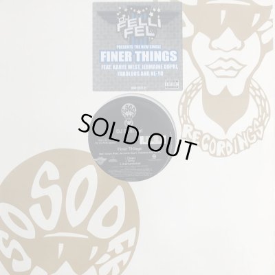 画像1: DJ Felli Fel feat. Kayne West, Jermaine Dupri, Fabolous & Ne-Yo - Finer Things (12'')