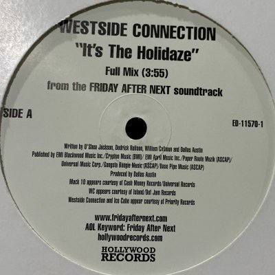画像1: Westside Connection - It's The Holidaze (12'')