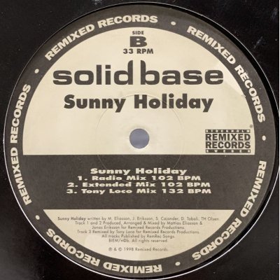 画像1: Solid Base - Sunny Holiday (12'')