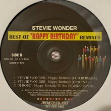 他の写真1: Stevie Wonder - Happy Birthday (Remixes) (b/w DJ Bobo - Happy Birthday To You) (12'')