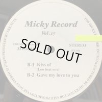 V.A. - Micky Record Vol.17 (inc. Sade - Kiss Of Life Low Beat Mix) (12'')