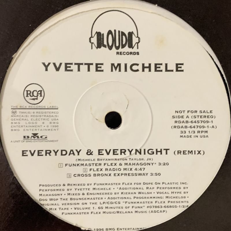 Yvette Michele Everyday Everynight Remix 12 FATMAN RECORDS