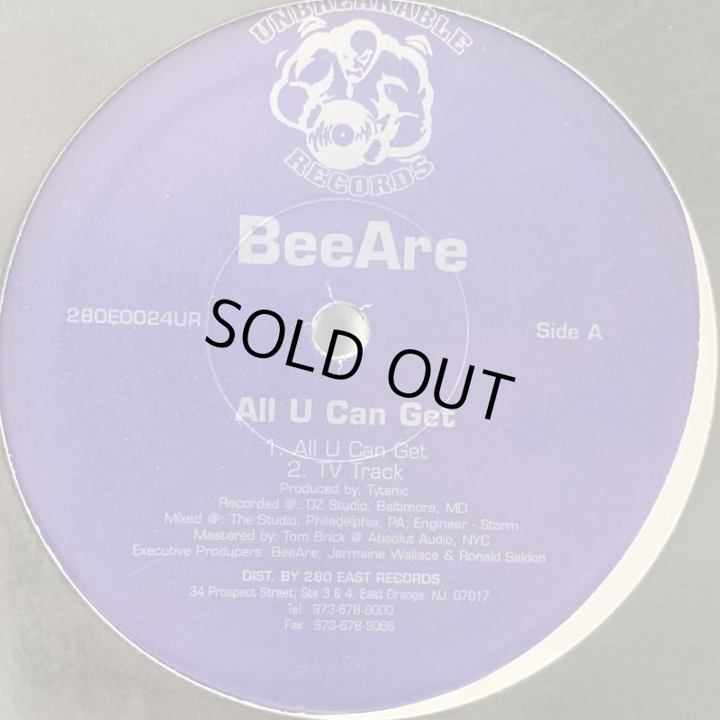 BeeAre - All U Can Get (12'') - FATMAN RECORDS