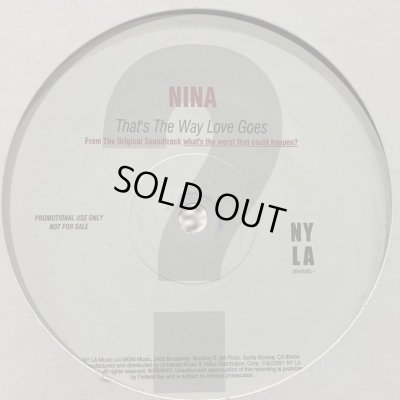 画像1: Nina - That's The Way Love Goes (12'')