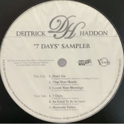 画像1: Deitrick Haddon - 7 Days (6 Tracks Sampler) (12'')