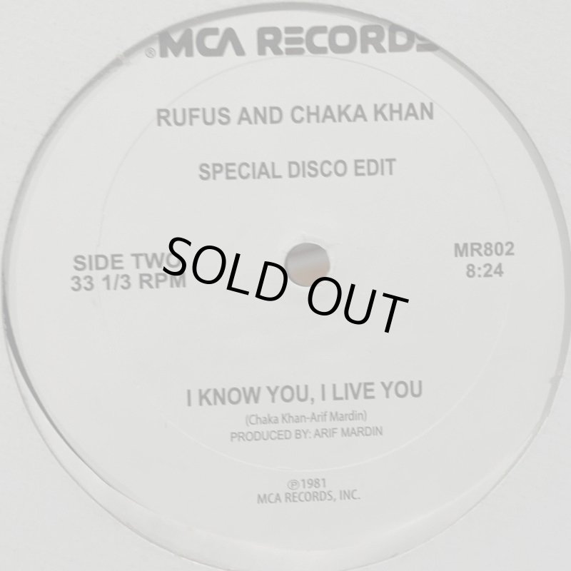 Rufus And Chaka Khan - Any Love (Re-Edit) / I Know You, I Live You ...