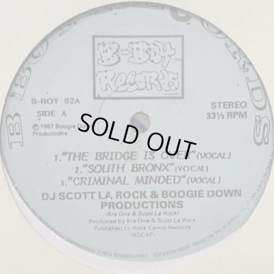画像1: DJ Scott La Rock & Boogie Down Productions - The Bridge Is Over / South Bronx / Criminal Minded (12'')