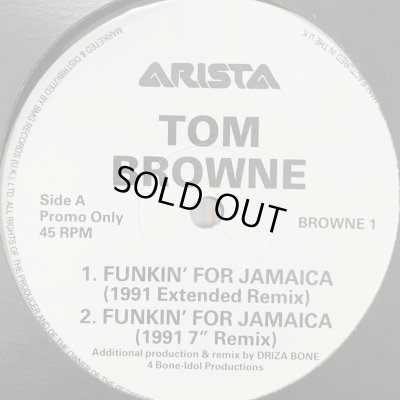 画像1: Tom Browne / Funkin' For Jamaica (1991 Remix) (12'') (Promo)
