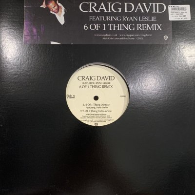 画像1: Craig David - 6 Of 1 Thing (Remix) (b/w Officially Yours) (12'')