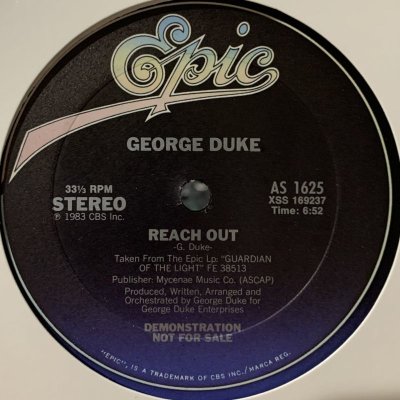 画像1: George Duke - Reach Out (12'') (幻のUS Promo !!!!!)