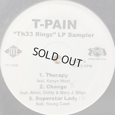 画像1: T-Pain - ''Thr33 Ringz'' LP Sampler (inc. Change) (12'')