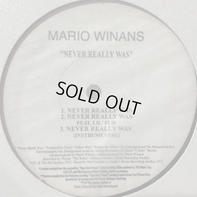 画像1: (⭕️2日間限定最終値引きセール品⭕️)Mario Winans feat. Lil Flip - Never Really Was (Remix) (12'')