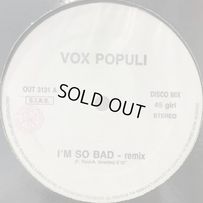 画像1: Vox Populi -  I'm So Bad (Remix) (12'')