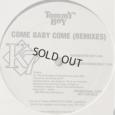 画像1: K7 - Come Baby Come (US Promo Only Remixes) (12'')