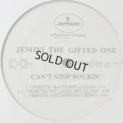 画像1: Jemini The Gifted One - Can't Stop Rockin' (Tribute) (12'')