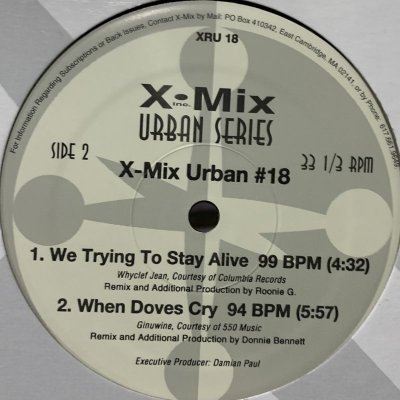 画像1: Wyclef Jean - We Trying To Stay Alive (X-Mix) (b/w The Old To The New School Hip Hop Continuous Mix) (12'')