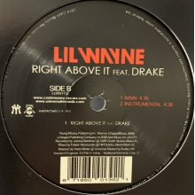 他の写真2: Lil Wayne feat. Drake - Right Above It (12'')